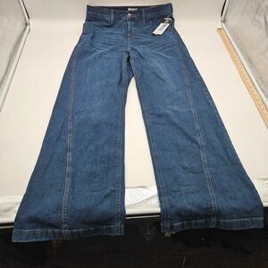 Sofia Jeans Sofia Vergara Diana Palazzo Super High Rise Wide Leg Jeans 14W Blue